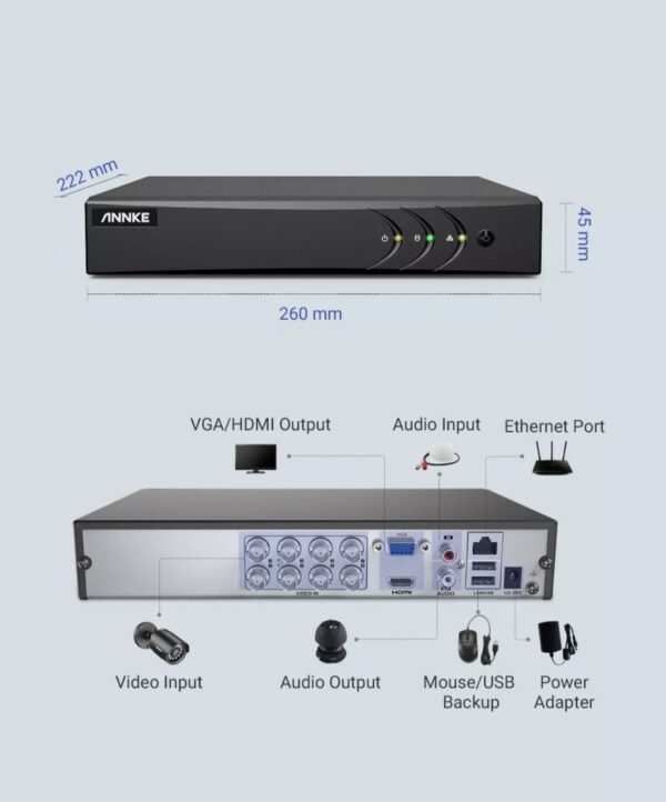 Annke 8 Channel 4 Camera